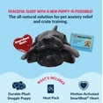 thumbnail image 3 of Snuggle Puppy Original Junior Heartbeat Puppy Toy for Small Breeds, Compact Plush Dog Toy with Real-Feel Pulse for Crate Time and Rest - Black, 3 of 10