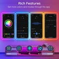 thumbnail image 6 of 32.8Ft Neon Rope Lights,Flexible Led Rope Lights Control with App/Remote,Multiple Modes RopeLights,IP65 Outdoor RGB Led Neon Lights NonWater Resistant,Music Sync Gaming Led NeonLight Strip, 6 of 6
