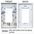 thumbnail image 3 of Yayeee Rocker Switch Wall Plate 3-Gang 6.5"x4.6" Home Decorative Outlet Cover, Light Blue Mountain, 3 of 6