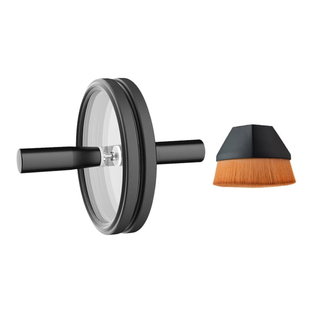 Abrazadera Limpiadora De Discos Antiestática Con Cepillo De Limpieza Para Discos De Vinilo EP LP Negro