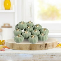 12PCS Small Velvet Pumpkins Fake Mini Pumpkin Faux Harvest Fabric Foam Pumpkin Thanksgiving Halloween Decor for Fall Decor Table Centerpiece Wedding Farmhouse Decoration