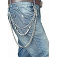 thumbnail image 3 of Heavy Pants Chains Trouser Keychain Jeans Punk Wallet Chain Hip Hop Goth Chain Key Chain for Men Women, 3 of 7