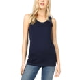 thumbnail image 4 of KOGMO Womens Basic Stretchy Cotton Spandex Racerback Tank Top 3-Pack (S-XL), 4 of 5