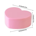 thumbnail image 3 of Love Heart Shaped Storage Box with Mirror, Multi-Grid Jewelry Organizer for Rings & Earrings, Compact Desktop Cosmetic Display Case, Pink White, 5.31 Inch, 3 of 8
