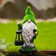 thumbnail image 4 of Estatua de gnomo de jardín de resina con luz LED | Decoración solar para exteriores, resistente a la intemperie | Figura de enano pintada a mano para estanque, patio, alféizar de ventana, encimer, 4 of 5