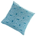 thumbnail image 1 of Funda de Almohada de Tiro Universal Zulema Chenilla 18x18 Pulgadas Cuadrícula azul, 1 of 6