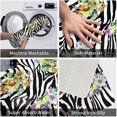 thumbnail image 4 of Front Door Mat Zebra Skin Flower Bedroom Entryway Rug Non-Slip Washable Indoor Carpet Doormat Decorative Low Profile Area Rug for Home Living Room Bedroom Laundry Floor Decor, 24 x 16 Inch, 4 of 7