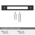 thumbnail image 4 of Amerock Medora 6-5/16 inch (160mm) Center-to-Center Rectangle Matte Black Cabinet Pull Backplate, 4 of 6