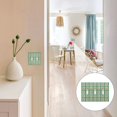 thumbnail image 7 of Yayeee Toggle Light Switch Wall Plate 3-Gang 6.37"x4.48" Decorative Outlet Cover, Green Blossom Mosaic, 7 of 7