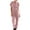 Pink, variant on Jumpsuit for Women Wide Leg Floral Rompers Short Sleeve Zip Up Romper Elastic Waist Pockets Overalls Baggy Summer Loose Casual Petite Playsuit Elegant Dungarees
