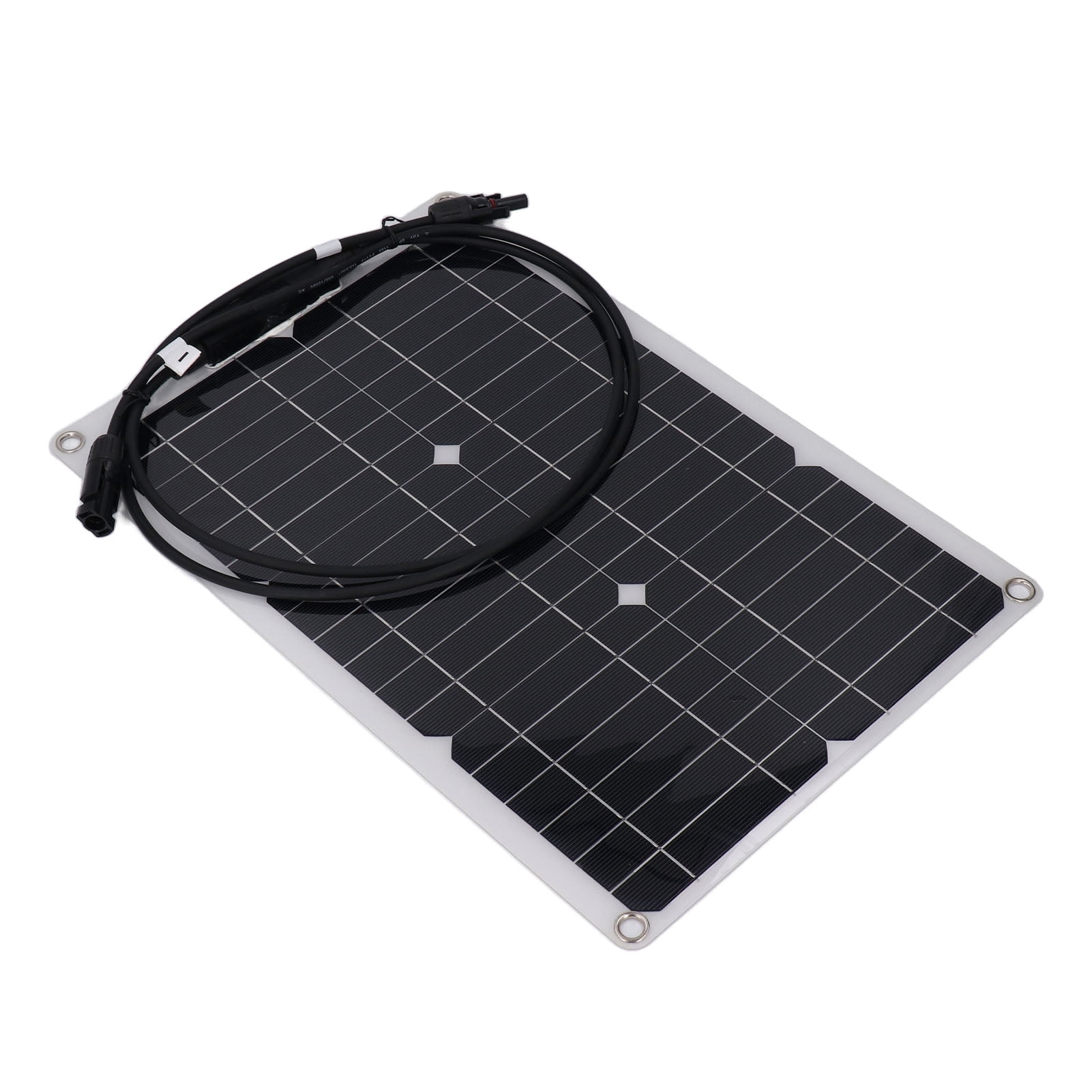 20W Solar Panel, 18V Flexible Solar Panel Monocrystalline Silicon  For Battery Charging Security Camera