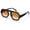 Tortoise/Gradient Brown, variant on Oversized Aviator Sunglasses for Women Men Retro 70s Flat Top Shades UV400 Protection Sun Glasses(Tortoise/Gradient Brown)