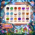 thumbnail image 2 of HXFOU 100PCS Magic Forest Magnetic Blocks , STEM Magnetic Building Cubes Blocks Toy for Kids Ages 3-12, 2 of 7