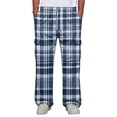 thumbnail image 3 of GrmtClth Adult Mens Cargo Pants Wide Leg Flannel Plaid Joggers Dual Side Cargo Pockets Elastic Waist Daily Lounge Pants Dark Blue 3XL, 3 of 8