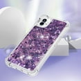 thumbnail image 4 of Glitter Liquid Case for Nothing Phone 1 for Gi     Women, Bling Quicksand Clear Soft TPU Cover Shiny Sparkle Luxury Floating Protective Case for Nothing Phone 1      Purple, 4 of 14