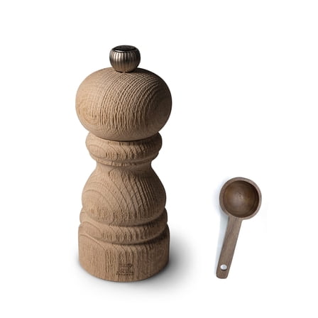 Peugeot Paris Nature 5 inch Pepper Mill - With Wooden Spice Scoop