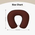 thumbnail image 5 of KLL Brown Pattern Memory Foam Cervical Neck Pillow Versatile U-Shaped Pillows for Home/Office/Camping/Travelling/Soft Washable Cover, 5 of 8