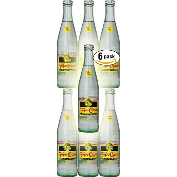Topo Chico Mineral Water, 12oz Glass Bottle (Pack of 6, Total of 72 Fl
