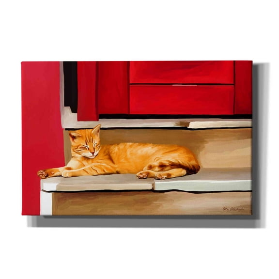 Epic Graffiti 'Cat 2A' by Ata Alishahi, Giclee Canvas Wall Art, 18"x12"