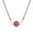 Purplish Red And Blue Necklace, variant on Fashion Color Tarot Simple Drop Oil Zircon Pendant Necklace