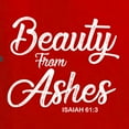 thumbnail image 5 of Wild Bobby Beauty From Ashes Isaiah 61:3 Inspirational/Christian Women Standard V-Neck Tee, Red, X-Large, 5 of 5