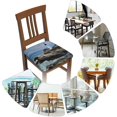 thumbnail image 3 of Set of 4 Removable Chair Seat Covers for Dining Room, Blue Sky Lighthouse Stretchable Office Kitchen Chair Slipcovers Cushion Protector Sea Reef Furniture Decor, 16.9x16.9 Inches, 3 of 6