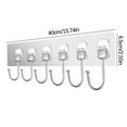 thumbnail image 3 of DPTALR Hooks Behind Door Hanger Clothes Towel Kitchen Transparent Punch-free Hook, 3 of 3