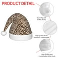 thumbnail image 4 of Fuzoiu Leopard Print-2 Print Santa Hat Christmas Hat for kids,Santa Hats with Pompom, Unisex Xmas Holiday Hat for Christmas New Year Festive Party Supplies, 4 of 6