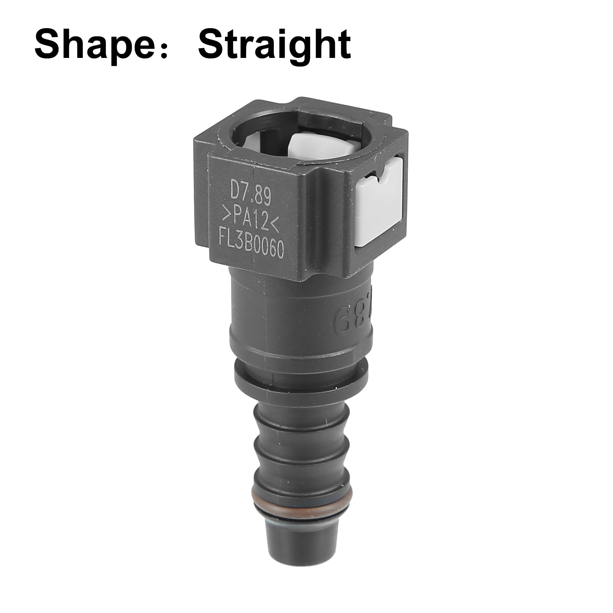 Unique Bargains Fuel Line Quick Connect Straight Push-On Barb Hose Adapter