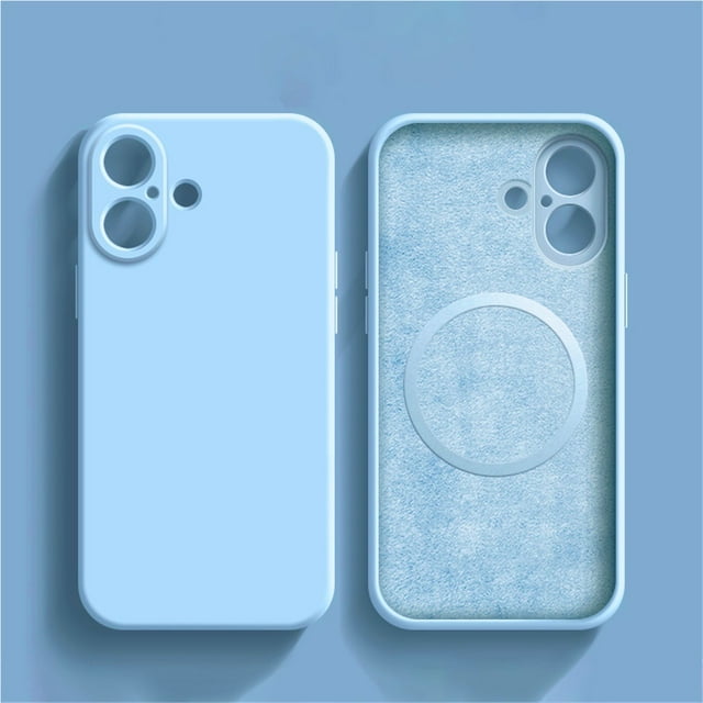 For Apple iPhone Case 16 15 Pro Max Liquid Silicone For Magsafe Phone Protection 14 13 12 Plus Mini Funda Accessory