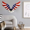 thumbnail image 4 of Hirigin 4th of July Eagle Wall Decor, Flat Metal Patriotic Wall Art Independence Day Decor Party Favor, 4 of 6
