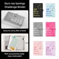 thumbnail image 5 of Carpeta de DesafíOs de Ahorro de Dinero de 52 Semanas con Libro de DesafíOs de Ahorro, Sobres de Efectivo para Planificador de Presupuesto Financiero Rosa, 5 of 5