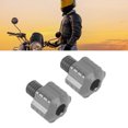 thumbnail image 1 of Motorcycle Rearview Mirror Adapter Bolts, 2Pcs Aluminum Alloy 8mm Thread Height Adjustment Screw Handlebars Mirror Fitting for Motorcycles, 1 of 7