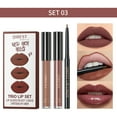 thumbnail image 1 of Fiudx Set de Maquillaje de Labios 3 En 1: Brillo de Labios, Delineador de Labios, Brillo de Labios Aterciopelado, Pigmento de Alta Cobertura, Comodidad Duradera, Perfecto para La Oficina, Fiestas y R, 1 of 2