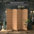 thumbnail image 2 of Red Lantern 6 ft. Tall Diamond Weave Fiber Room Divider - Natural - 4 Panel, 2 of 6