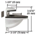 thumbnail image 4 of CRL DL661SC Satin Chrome Heavy-Duty Adjustable Shelf Bracket, 4 of 5