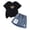A1-F, variant on Toddler boys and girls summer outfits cotton short sleeve solid t-shirt top casual shorts neutral spring clothes B 6-7 Years