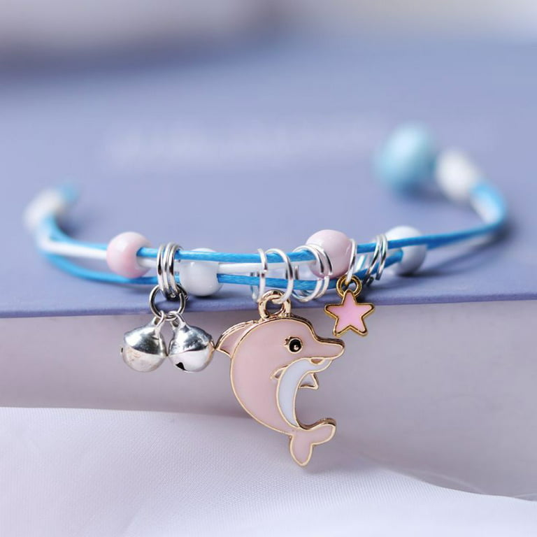 Gold Bracelets for Women Dolphin Bracelet Ocean Accessories Personalized  Braided Couple Bracelet Simple Cartoon String Bracelet Making Kit 