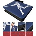thumbnail image 4 of Baseball Card Binder 900 Pockets, 50 Sleeves Large Baseball Binder 3 Ring Zipper Trading Cards Holder 9 Pocket, Sport Collection Book Storage Organizer, Blue A, 4 of 6