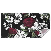 Pioneer Flower Floral Print Pattern Rectangle Tablecloth 60"x120",Waterproof Polyester Rectangle Table Cloth, Wipeable Spillproof Polyester Tablecloth for Dining, Camping, Indoor and Outdoor