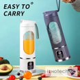 thumbnail image 3 of INNOTECH SC Exprimidor USB Eléctrico Personal Portátil Mini Blender de 500 Ml para Batidos y Batidos, 12 Cuchillas Ideales para Mezclar, Compacto, Conveniente y Versátil, 3 of 8