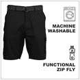 thumbnail image 6 of 2-Pack Men's Cotton Stretch Ripstop Cargo Shorts With Belt (Size - 32-42), 6 of 7