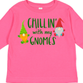 thumbnail image 4 of Inktastic Chillin' with My Gnomes Boys or Girls Long Sleeve Toddler T-Shirt, 4 of 5