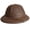 Coffee, variant on Sunproof Straw Bucket Hat Beach Wear Hat with Ventilation Hole for Vacation Wear