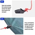 thumbnail image 5 of 50 clips para tienda de campaña, clips de fijación, clip, abrazadera de lona negra para acampar, clip para toldo a prueba de viento, broches de plástico, abrazaderas de plástico, abrazadera de plástico pequeña, clip para toldo para actividades al aire libre Sincero Electrónica, 5 of 5