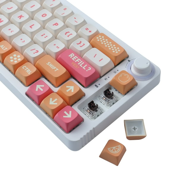 Sunzit PBT Keycaps for Mechanical Keyboard 132 Keys XDA Profile Dye-Sublimation ASIN Layout Keycap Set for Cherry Gateron MX Switches