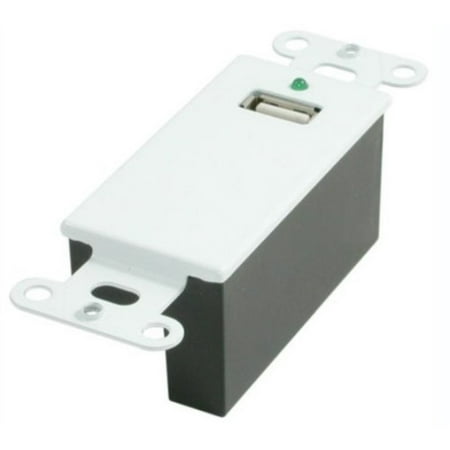 C2G 29342 USB 1.1 Over CAt5 Superbooster Extender Wall Plate Kit, White
