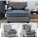 thumbnail image 2 of Fundas de cojín en T de terciopelo elástico de 2 piezas Fundas de cojín de sofá individuales para 2 fundas de cojín de asiento de sofá para fundas de cojín de asiento de sofá con bandas elásticas, GreyStone Blue1 cojín sillón, 2 of 5