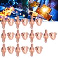 thumbnail image 4 of Consumibles De Cortador De Plasma, 10 Juegos De Piezas De Soplete De Cobre, Punta De Electrodo De Reemplazo Directo Para Arco De Expansión Para Reemplazo De ZHONGHUAN 50 ANGGREK Torch Nozzle Kit, 4 of 8
