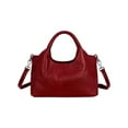 thumbnail image 5 of LUXUR Ladies Genuine Leather Top Handle Handbag Women Classic Satchel Crossbody Bags Purse Daily Portable Detachable Tote Red, 5 of 7